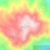 Mappa topografica Cobb Mountain, altitudine, rilievo
