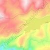 Mappa topografica Huntington Lake, altitudine, rilievo