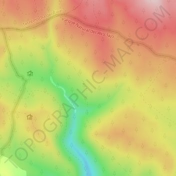 Mappa topografica Los Moretes, altitudine, rilievo