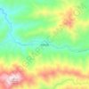 Mappa topografica Boliney, altitudine, rilievo