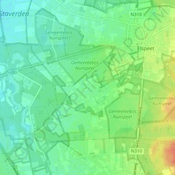 Mappa topografica Kleine Kolonie, altitudine, rilievo