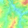 Mappa topografica Puy d'Eau, altitudine, rilievo