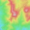 Mappa topografica Wombat Hill, altitudine, rilievo