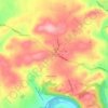 Mappa topografica Cherryville, altitudine, rilievo