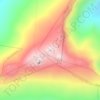 Mappa topografica Puʻuʻulaʻula, altitudine, rilievo