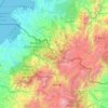 Mappa topografica Cordillera de Chiltazón, altitudine, rilievo
