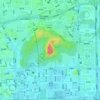 Mappa topografica 莲花山, altitudine, rilievo