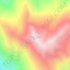 Mappa topografica Ruby Mountain, altitudine, rilievo