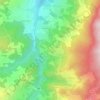 Mappa topografica Rovolo, altitudine, rilievo