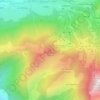 Mappa topografica Mont Baron, altitudine, rilievo