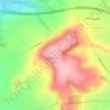 Mappa topografica Liddington Hill, altitudine, rilievo