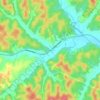 Mappa topografica Dubre, altitudine, rilievo