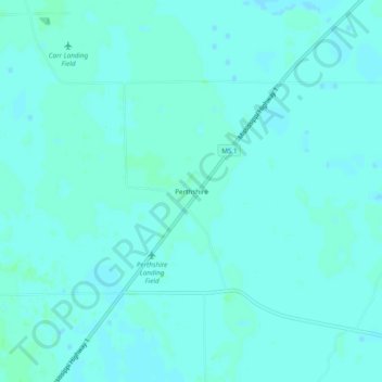 Mappa topografica Perthshire, altitudine, rilievo