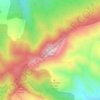 Mappa topografica el Turmell, altitudine, rilievo