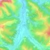Mappa topografica Hameau de Roquemaurel, altitudine, rilievo