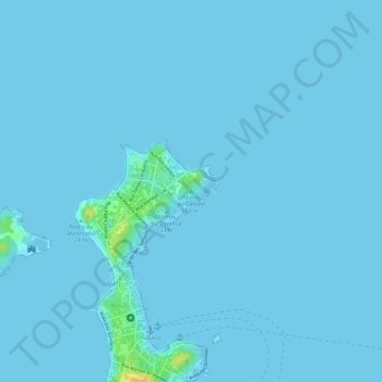 Mappa topografica Morro do Castelo, altitudine, rilievo