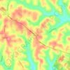 Mappa topografica Richeyville, altitudine, rilievo