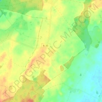 Mappa topografica Christinenhof, altitudine, rilievo