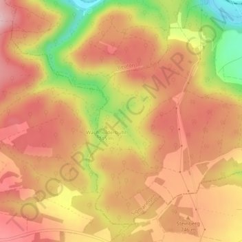 Mappa topografica Rübental, altitudine, rilievo