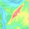 Mappa topografica Mount Athos, altitudine, rilievo