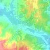 Mappa topografica Hatchs, altitudine, rilievo