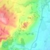 Mappa topografica Sweeney Mountain, altitudine, rilievo