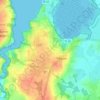 Mappa topografica Les Vaux, altitudine, rilievo