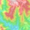 Mappa topografica Le Cousset, altitudine, rilievo