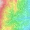 Mappa topografica Pescosansonesco Vecchio, altitudine, rilievo