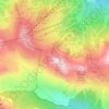Mappa topografica Via ferrata Rocher blanc facile, altitudine, rilievo