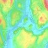 Mappa topografica Rothonod, altitudine, rilievo