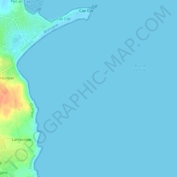 Mappa topografica Basse Rouge, altitudine, rilievo