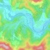 Mappa topografica Le Boisson, altitudine, rilievo