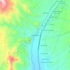 Mappa topografica Bentrellata, altitudine, rilievo
