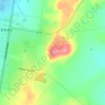 Mappa topografica Martins Lookout, altitudine, rilievo