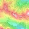 Mappa topografica Rocher Blanc, altitudine, rilievo
