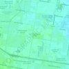 Mappa topografica Rancho Escondido Colonia, altitudine, rilievo