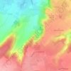 Mappa topografica Mont Vert, altitudine, rilievo