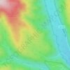 Mappa topografica Riven Rock Mountain, altitudine, rilievo