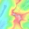 Mappa topografica Mount Conness, altitudine, rilievo