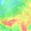 Mappa topografica La Couy, altitudine, rilievo