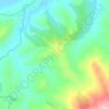 Mappa topografica Pizzuta, altitudine, rilievo