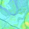 Mappa topografica Deepwater Bend, altitudine, rilievo