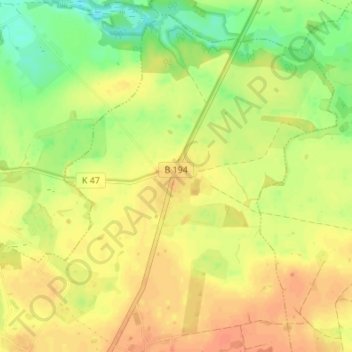 Mappa topografica Lindenhof, altitudine, rilievo