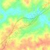 Mappa topografica Crouse, altitudine, rilievo