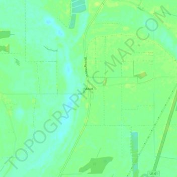 Mappa topografica Maud, altitudine, rilievo