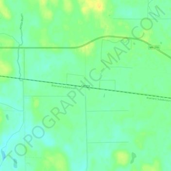 Mappa topografica Corona, altitudine, rilievo