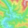 Mappa topografica Coiric, altitudine, rilievo