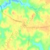 Mappa topografica Heathsville, altitudine, rilievo