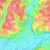 Mappa topografica Puyrousseau, altitudine, rilievo